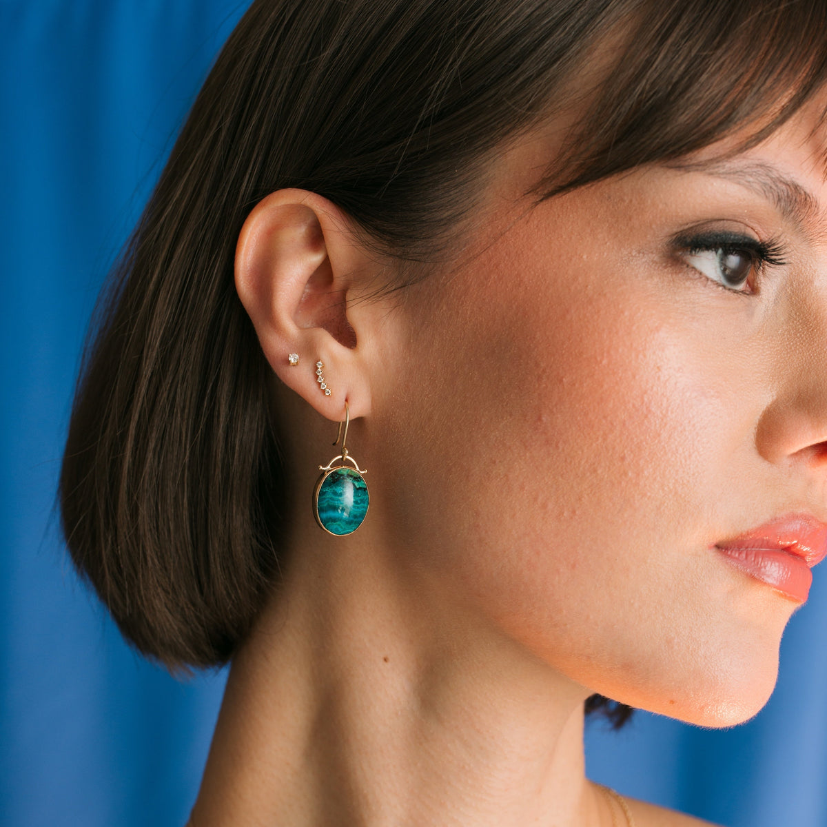 Curved Diamond Studs