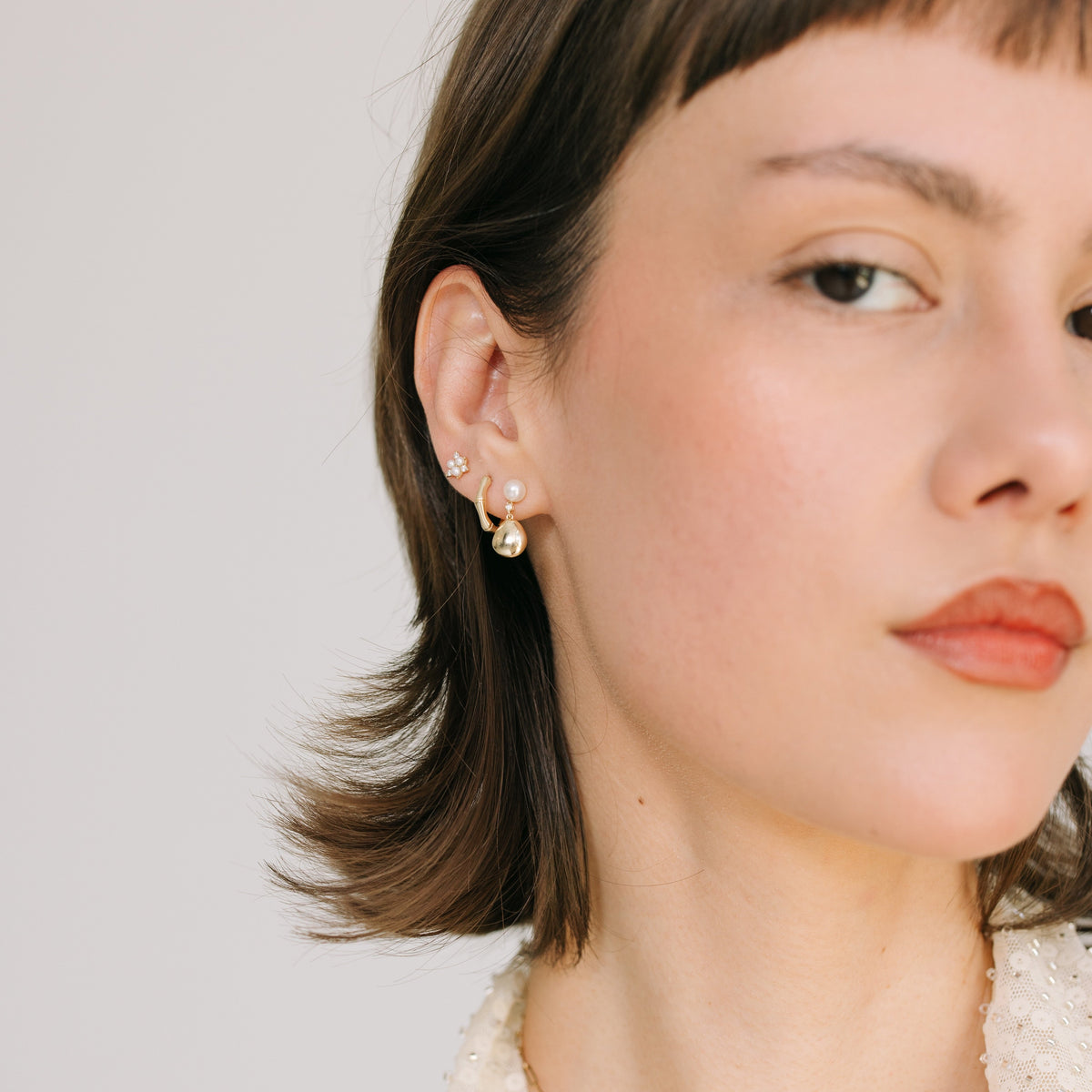 Pearl & Diamond Studs