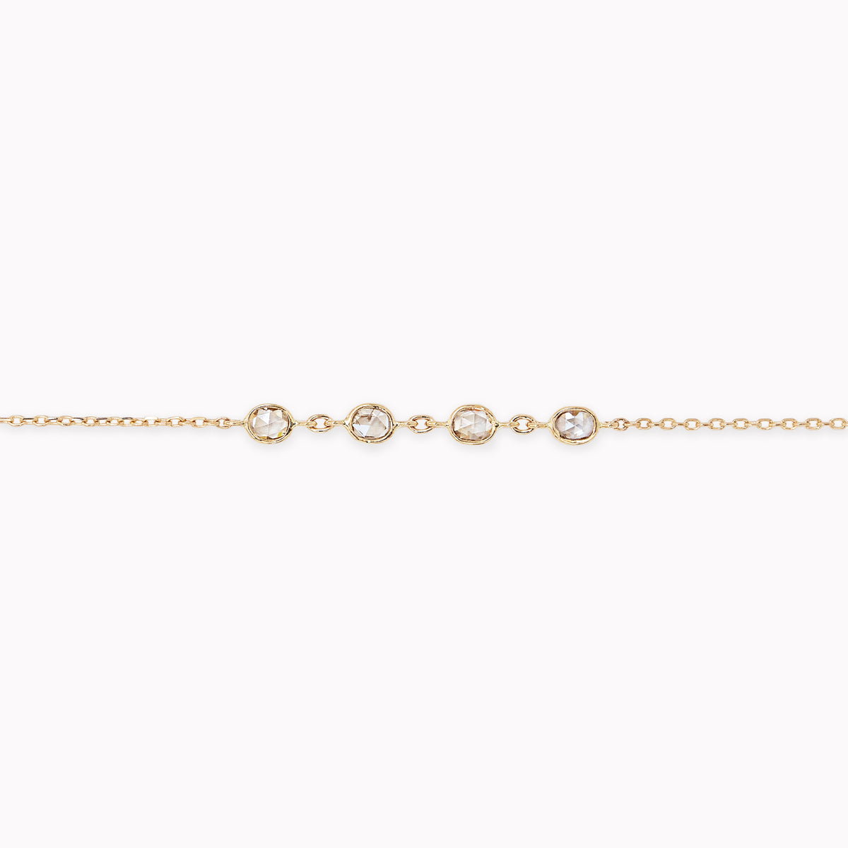 Diamond Slice Bezel Bracelet