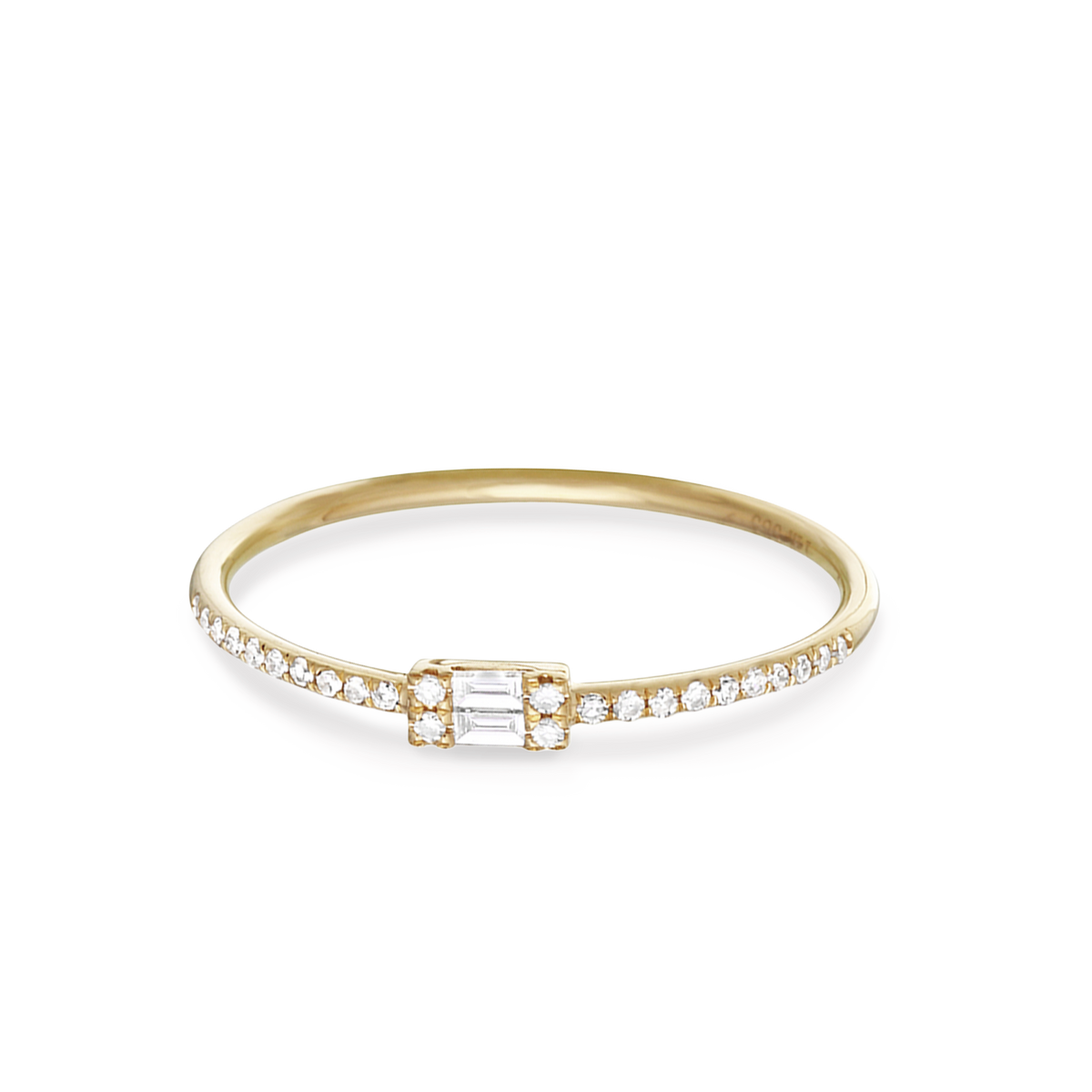 Baguette Diamond Pinky Ring