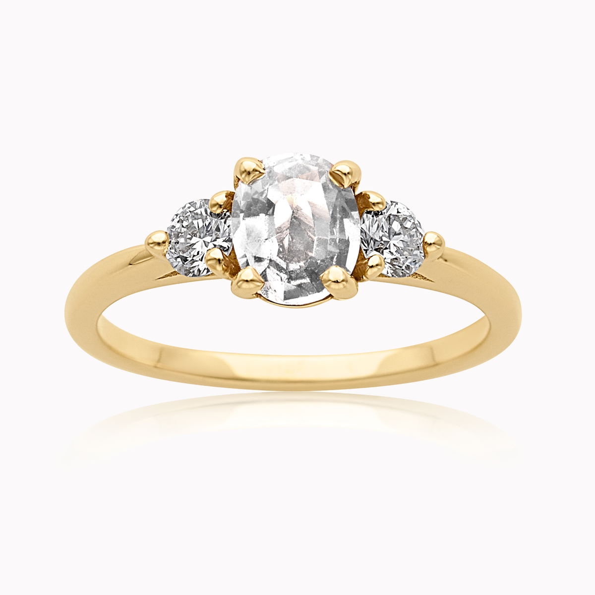Cecile Oval Engagement Ring Setting