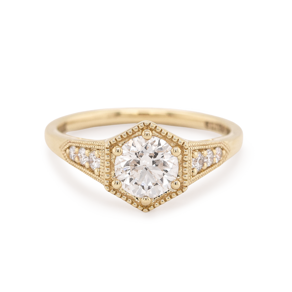 Cherí .91ct Round Diamond Engagement Ring