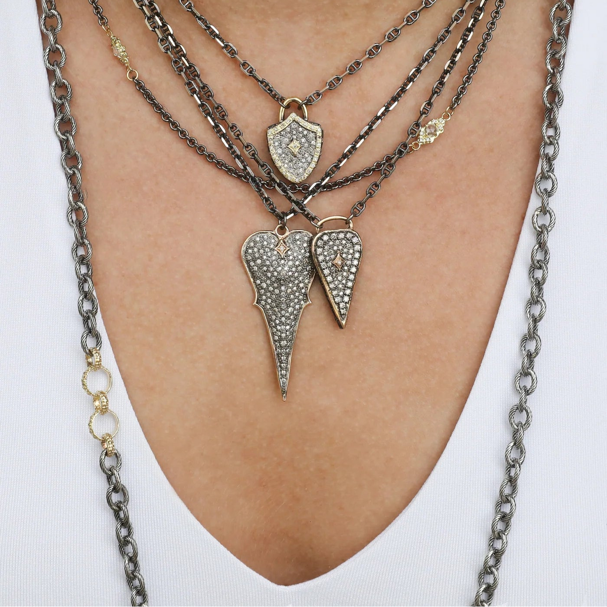 Circle Link Station Necklace