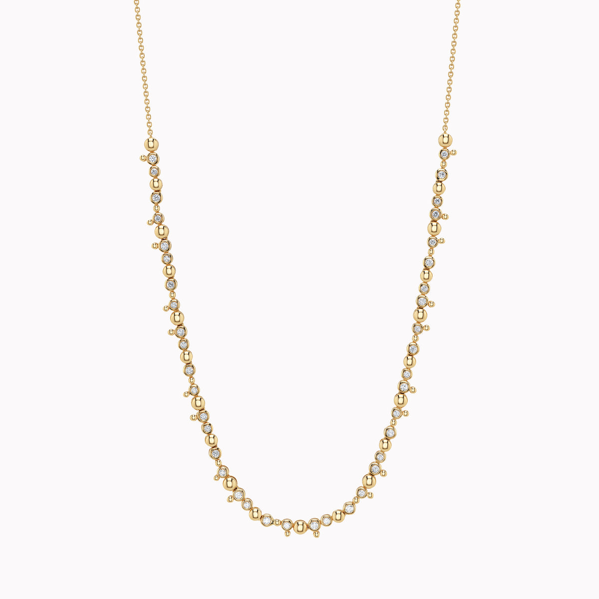 Diamond Bezel Bauble Necklace