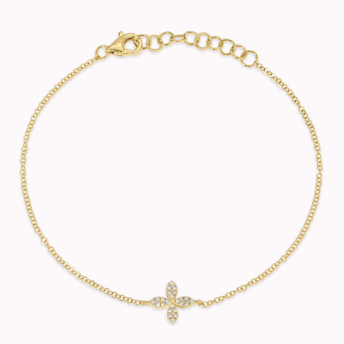 Diamond Flower Bracelet
