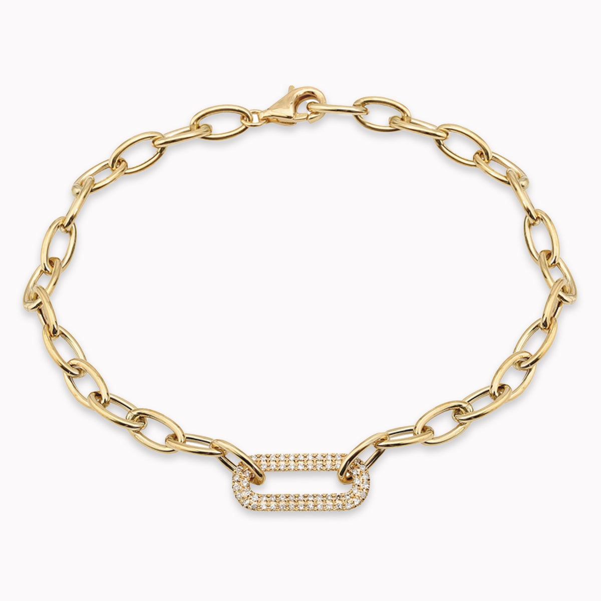 Diamond Link Chain Bracelet