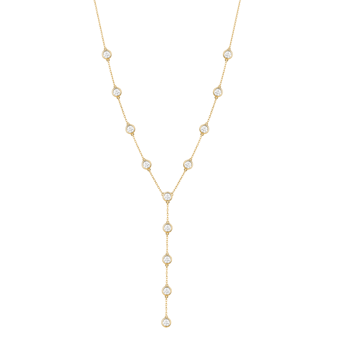 Diamond By The Yard Lariat Necklace
