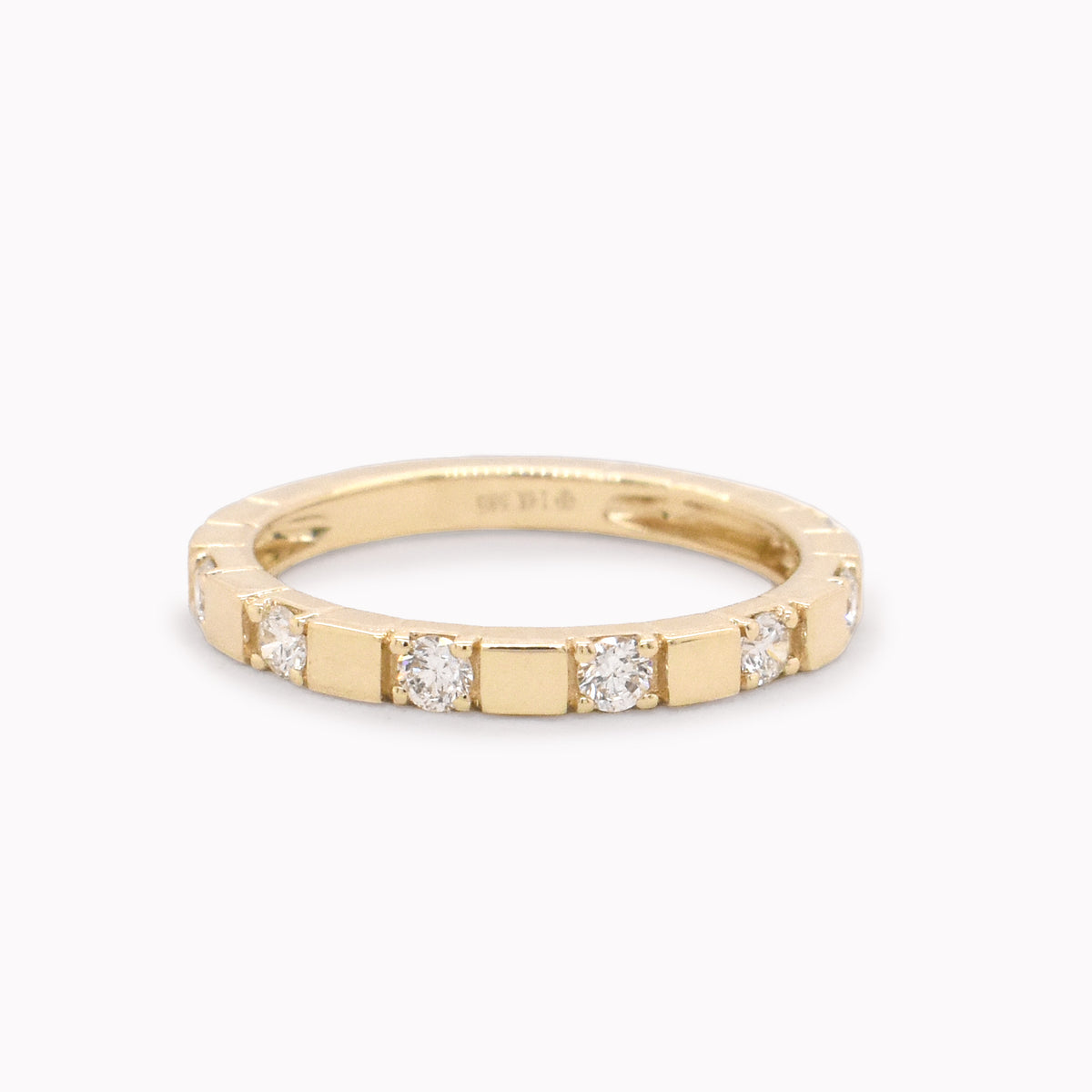 Diamonds & Squares Pinky Ring