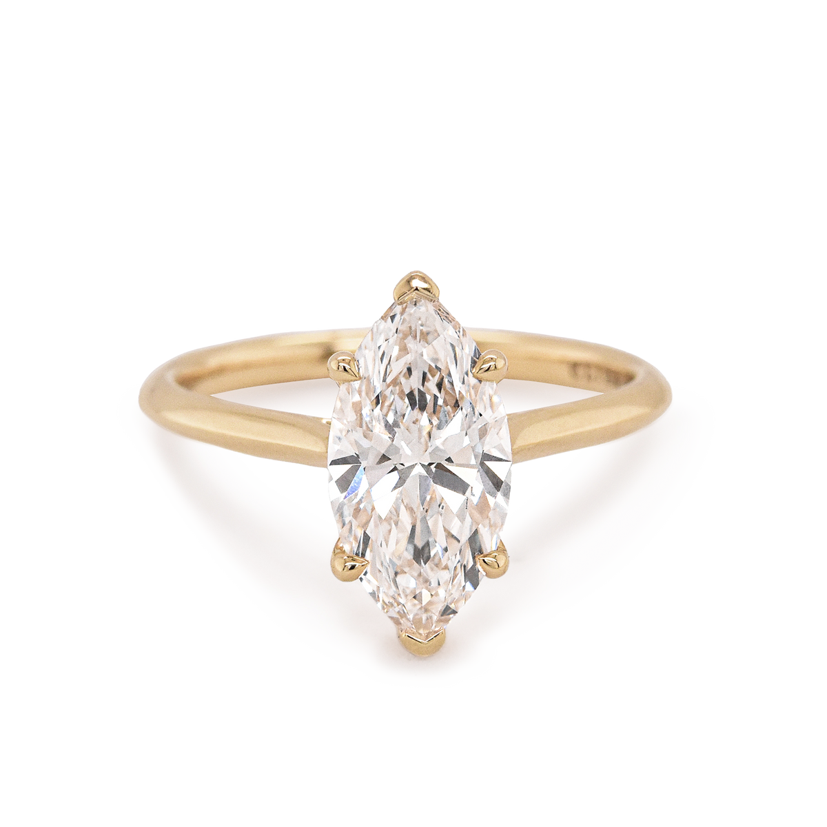 Elle 2.52ct Lab-Grown Marquise White Diamond Engagement Ring