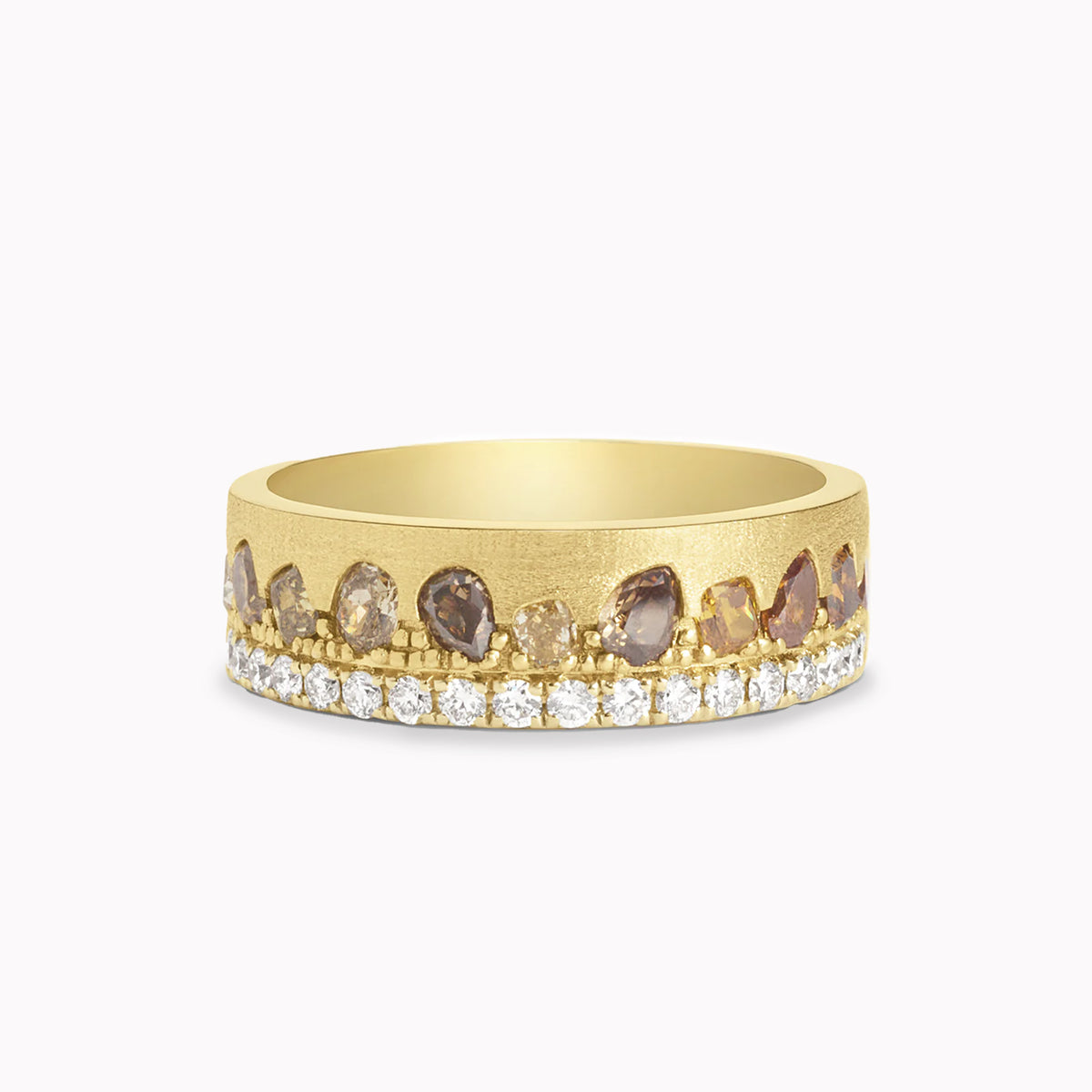 Fancy Colored & White Diamond Cigar Band