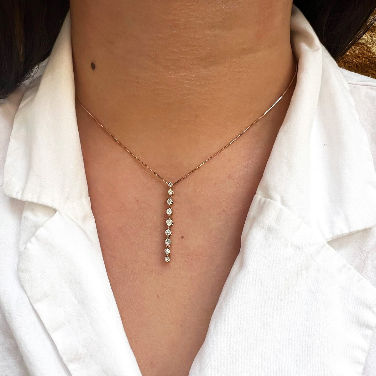 Convertible Diamond Box Chain Necklace