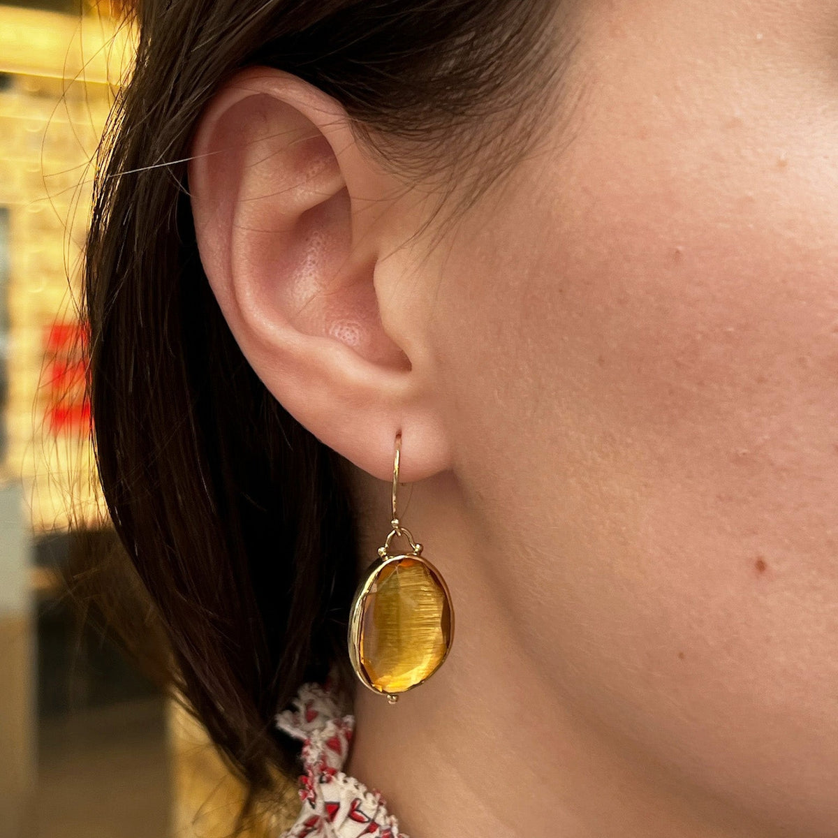 Citrine Dangle Earrings