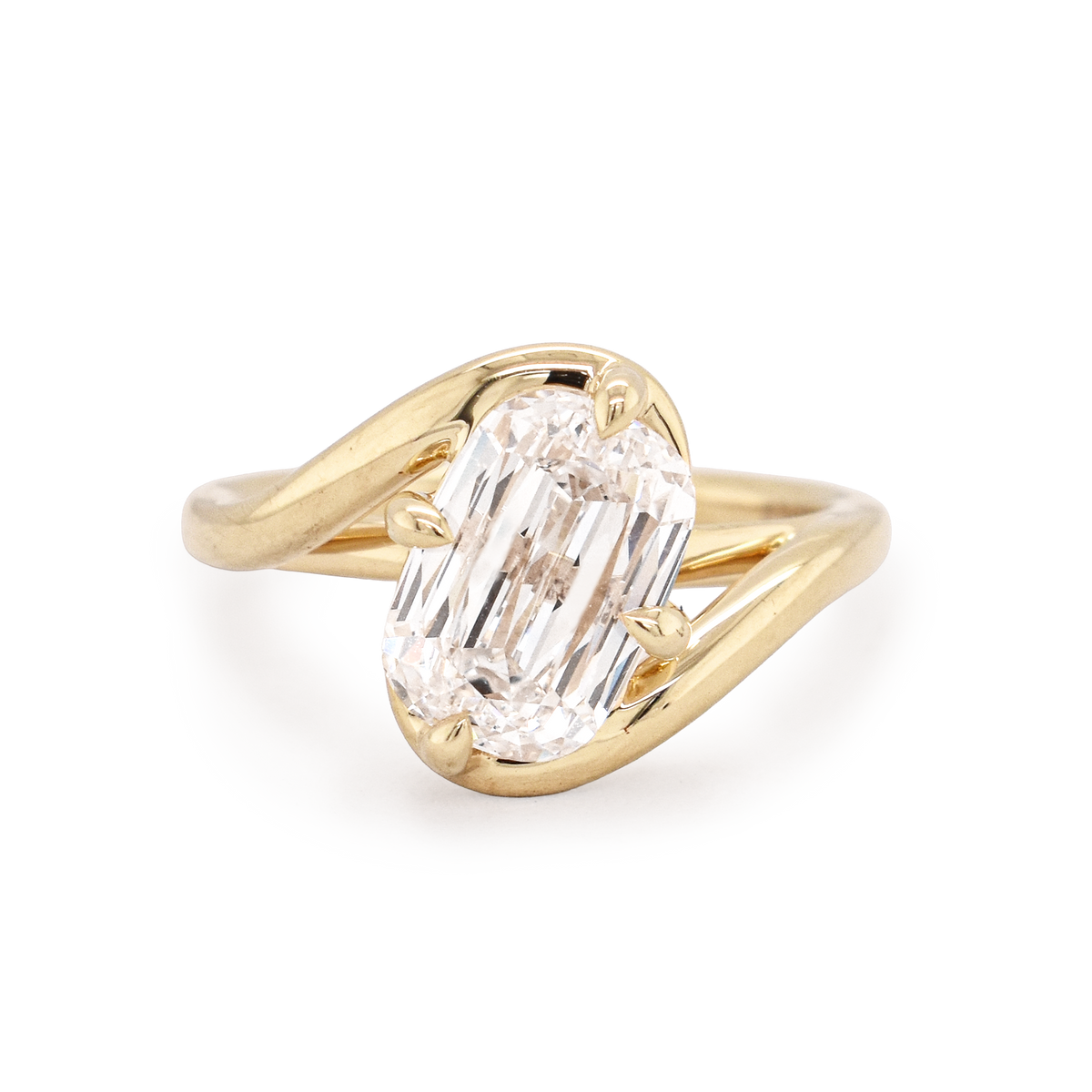 Maya 3.01ct Lab-Grown Cushion Cut Diamond Engagement Ring