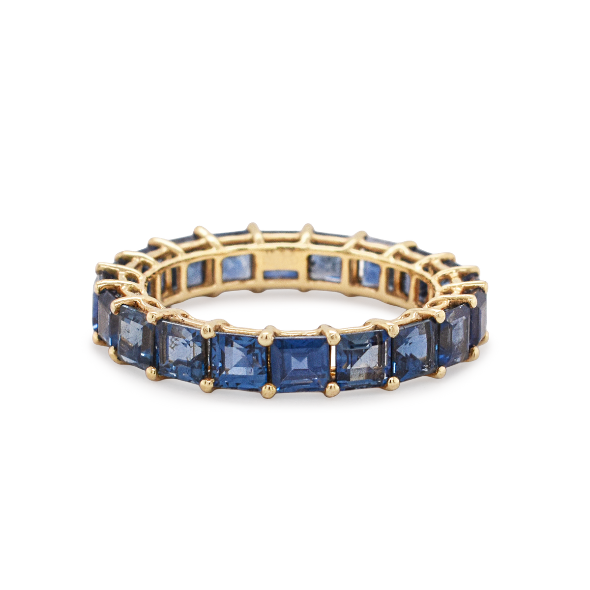 Midnight Blue Sapphire Eternity Ring