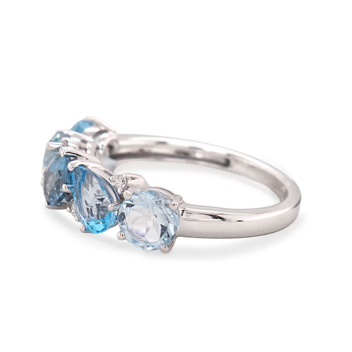 Topaz & Diamond Cluster Ring