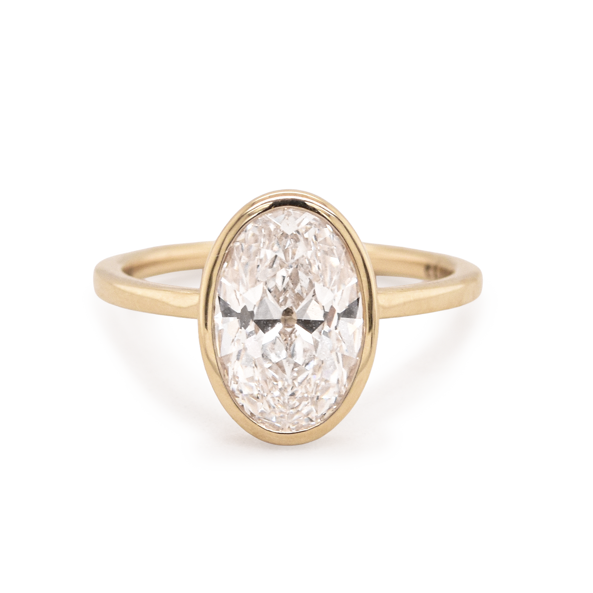 Jane 2.90ct Oval Lab-Grown Old Mine Cut Engagement Ring