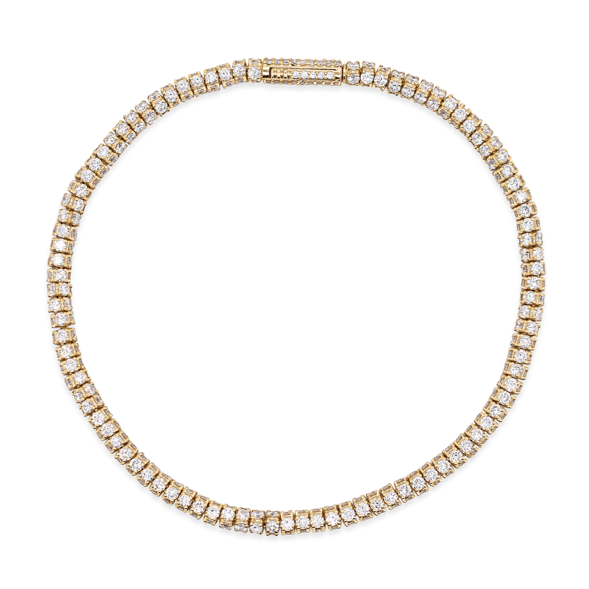 Lab-Grown Pavé Diamond Roller Bracelet