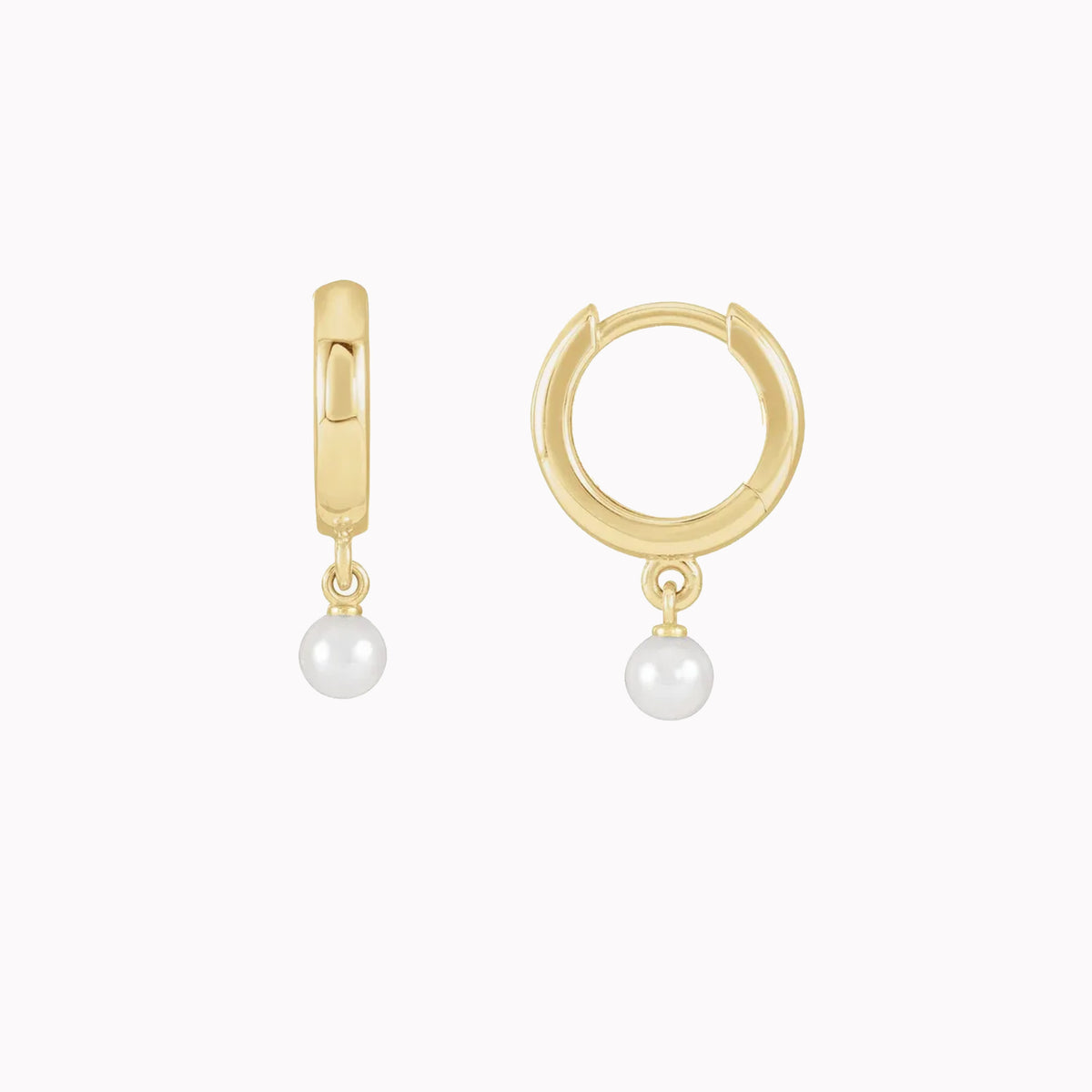 Pearl Dangle Huggies