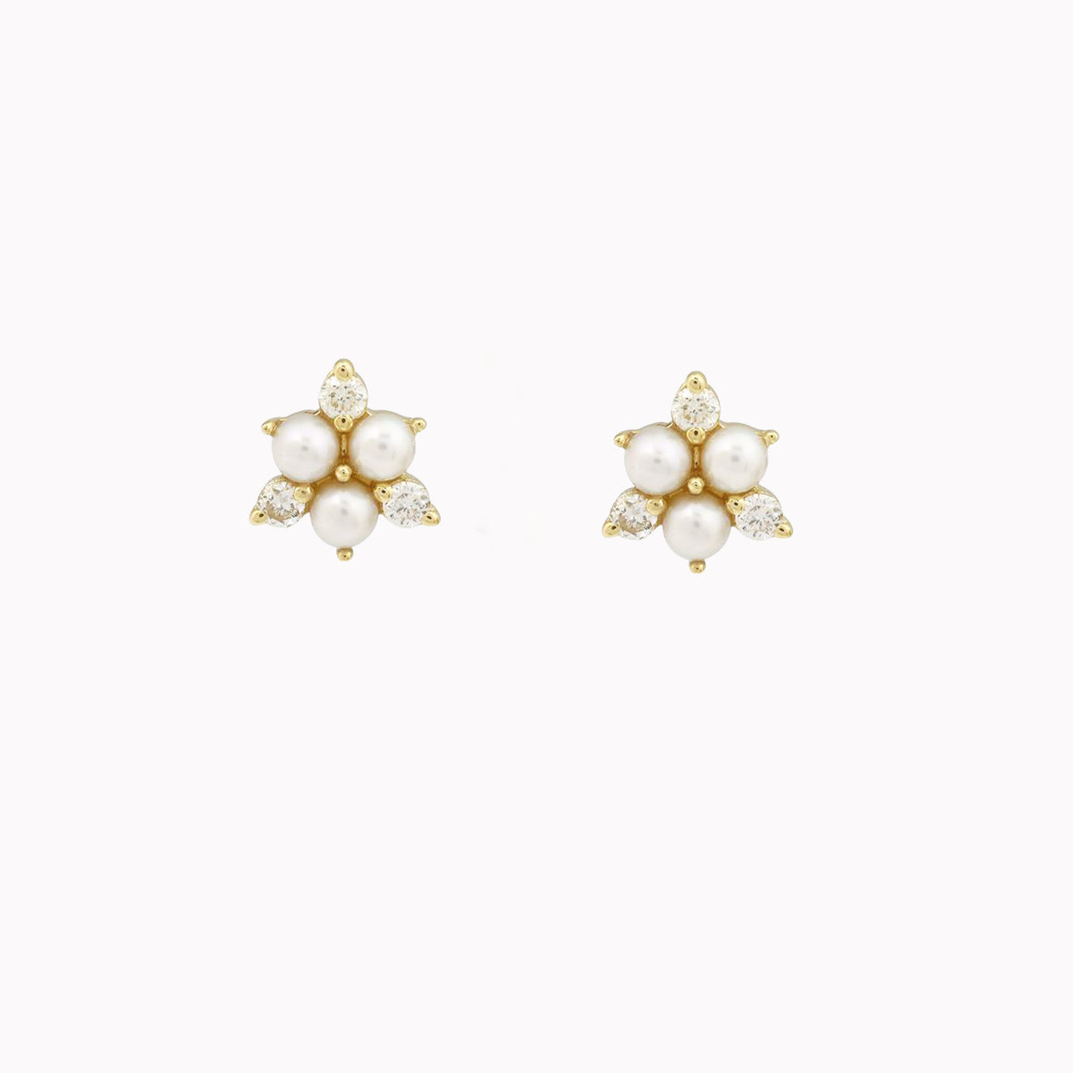 Pearl & Diamond Studs