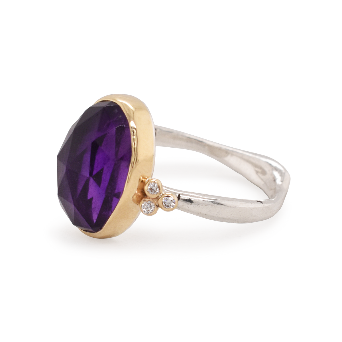Royal Amethyst & Diamond Ring