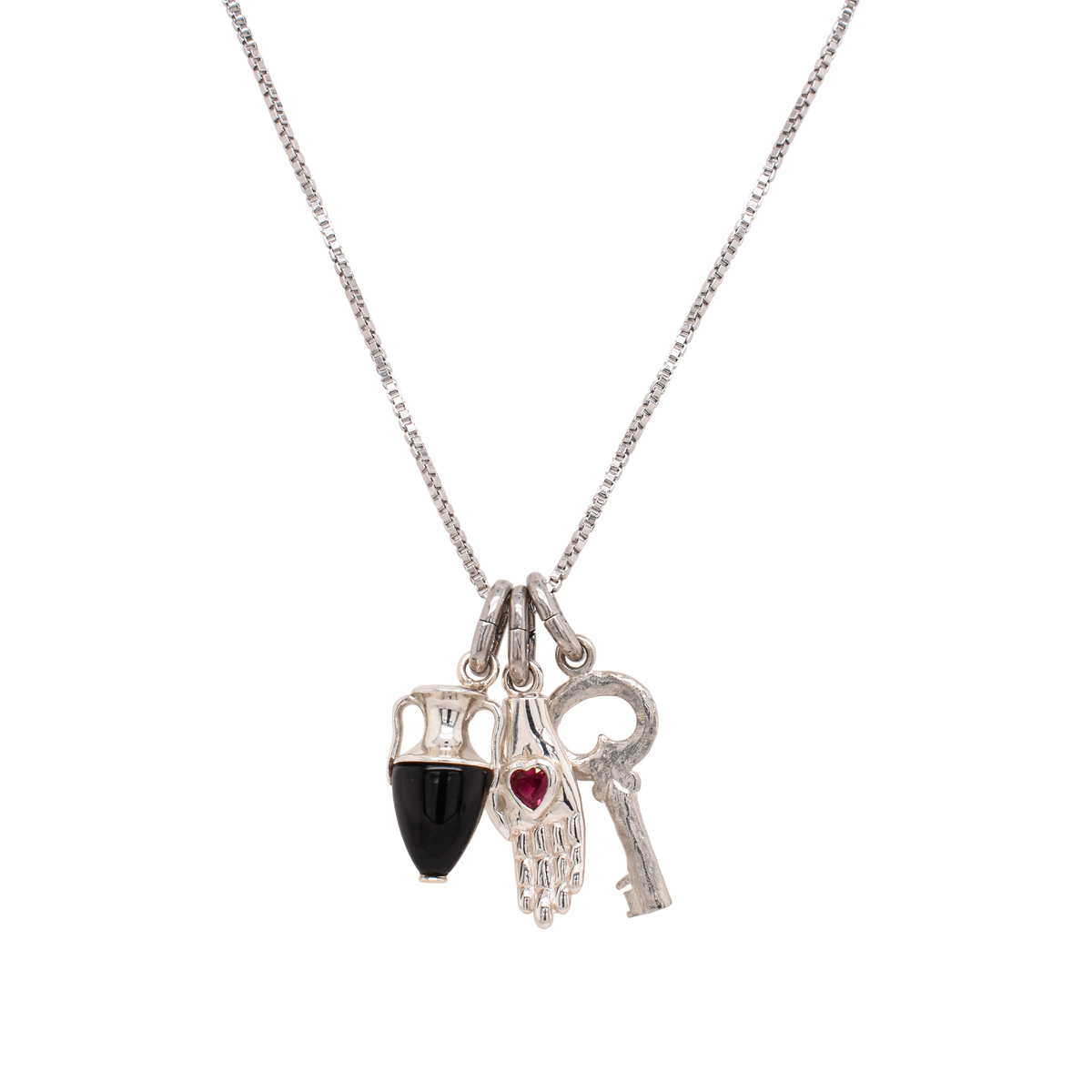 Three Charm Abundance Necklace