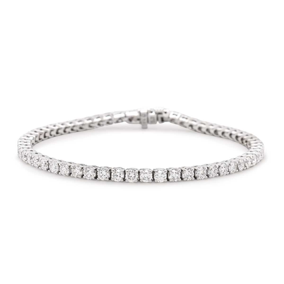 White Gold Diamond Tennis Bracelet 5ct