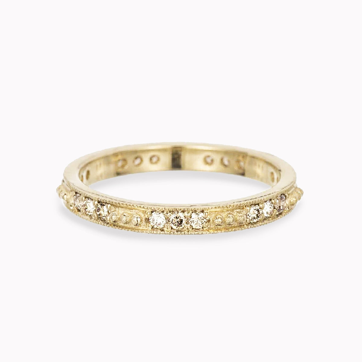 Champagne Diamond Beaded Band