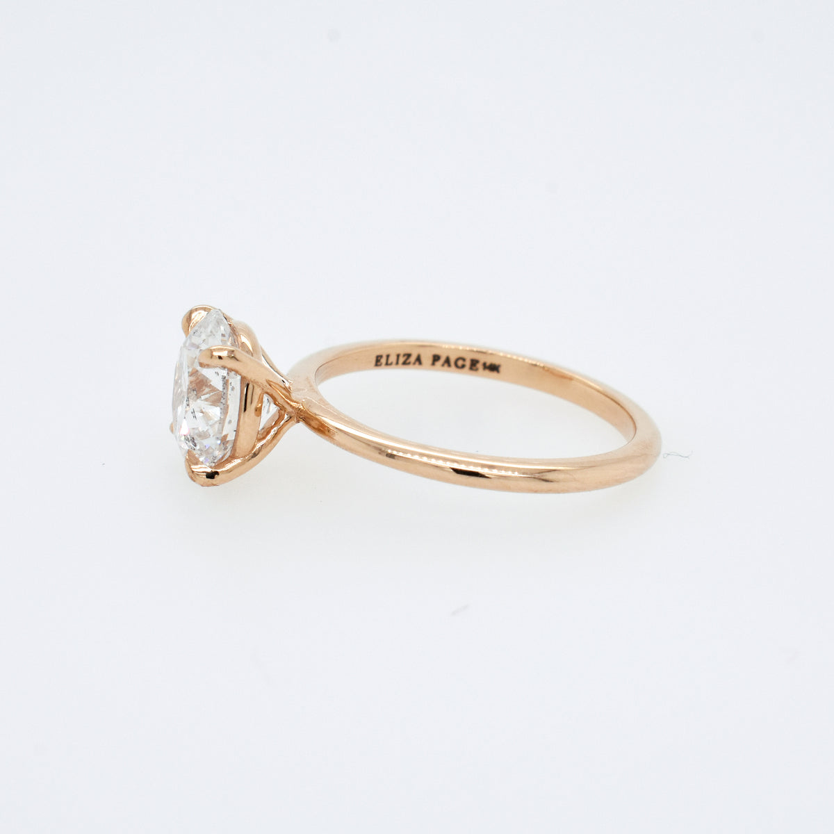 Emma Yellow Gold Engagement Ring Setting - Eliza Page