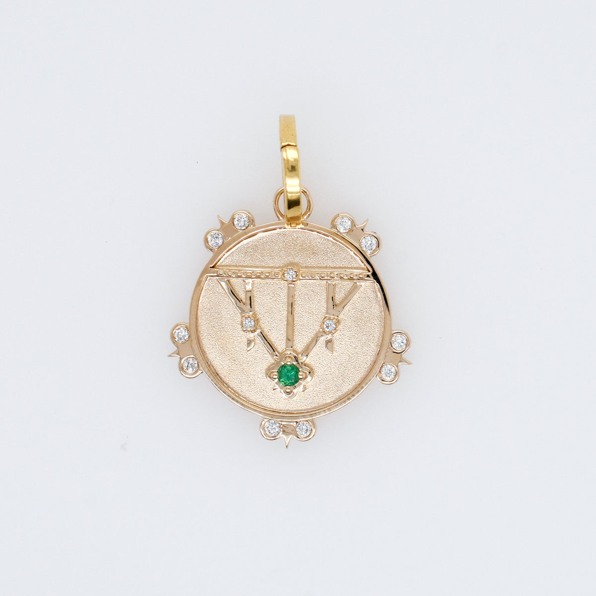 Lace Shield Medallion - 1 Stone or Birthstone - Eliza Page