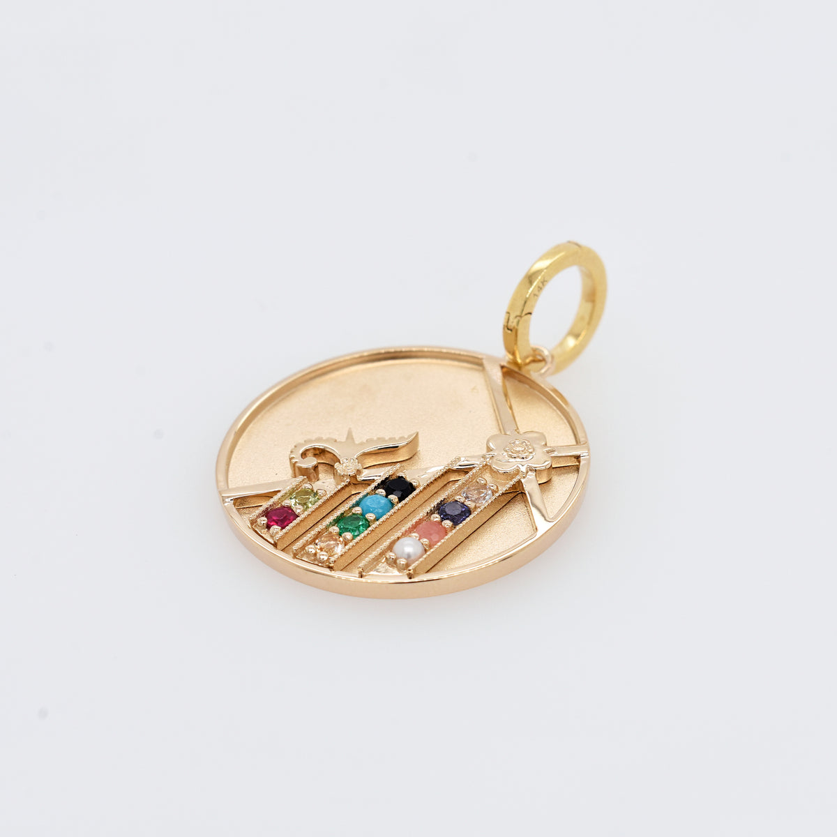 Mountain Medallion - "Protection" Message - 10 Stones - Eliza Page