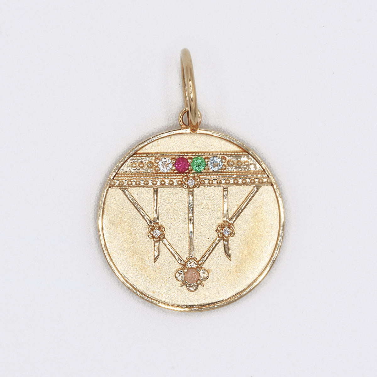 Lace Shield Medallion - "Dream" - 5 Stones - Eliza Page