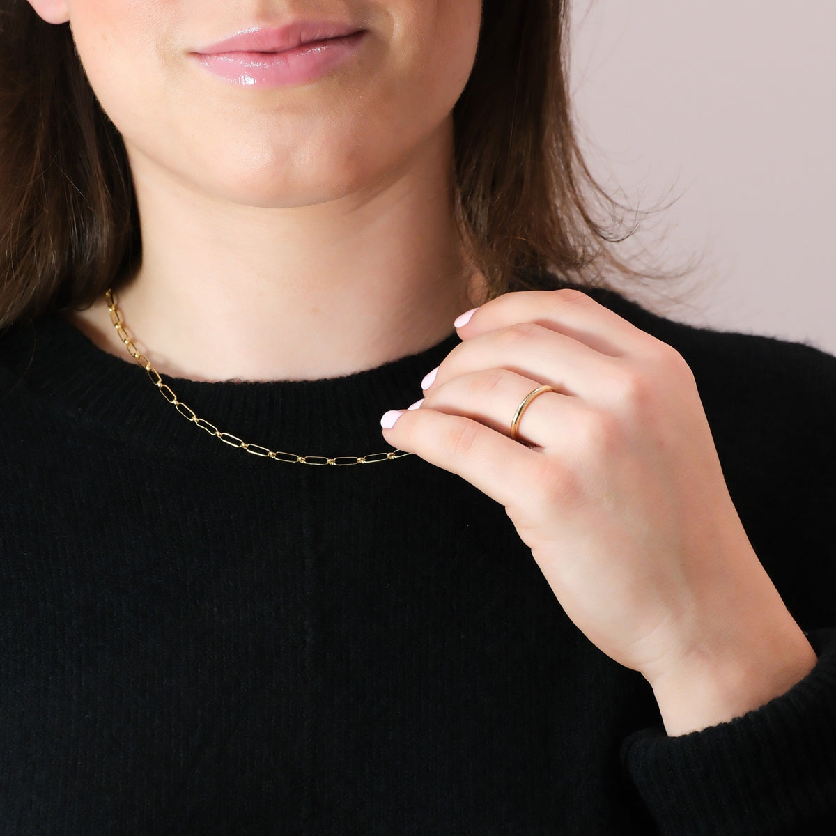 Alternating Link Paperclip Chain