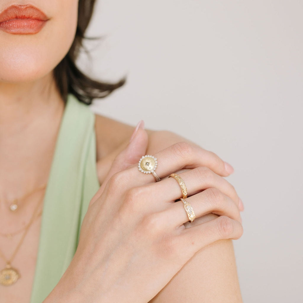 Golden Embers Ring