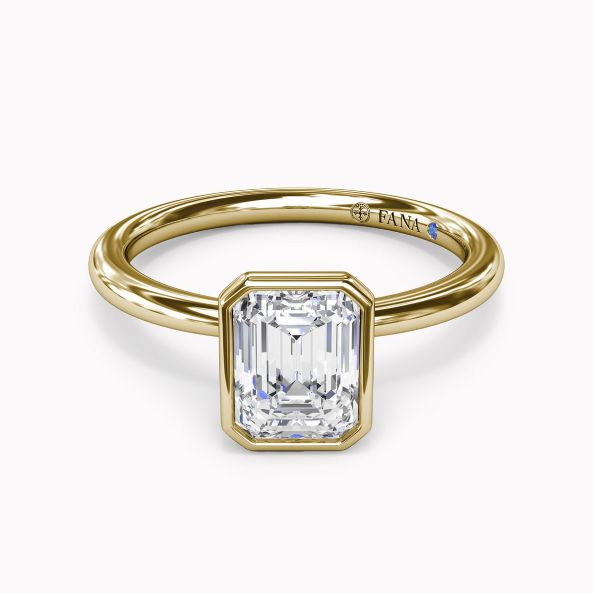 Modest Solitaire Diamond Engagement Ring Setting
