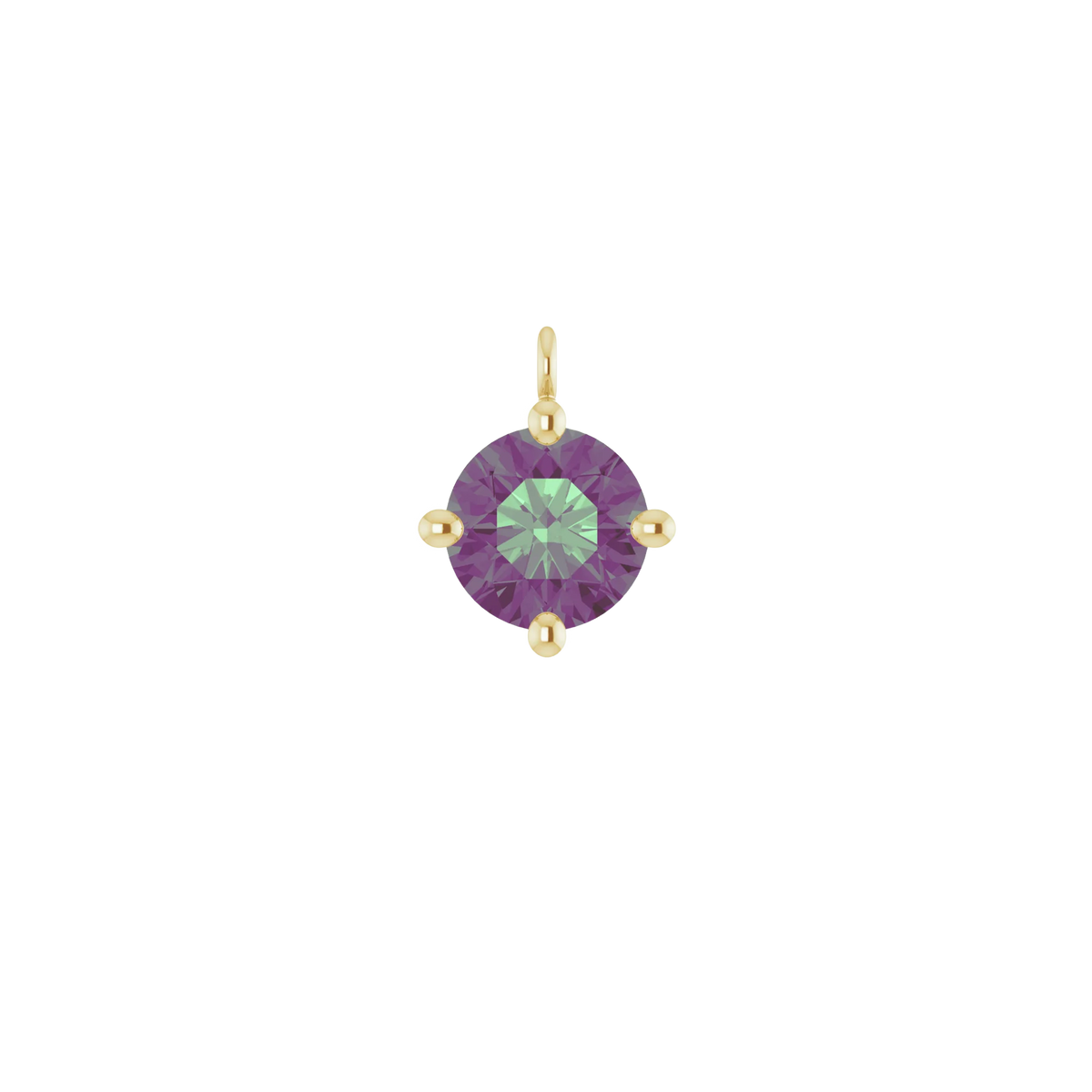Lab-Grown Alexandrite Birthstone Charm