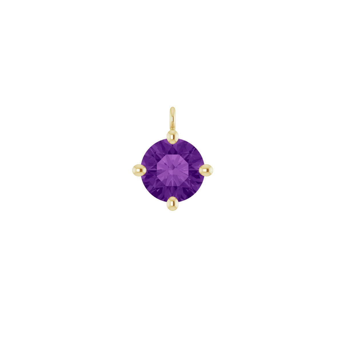 Amethyst Birthstone Charm
