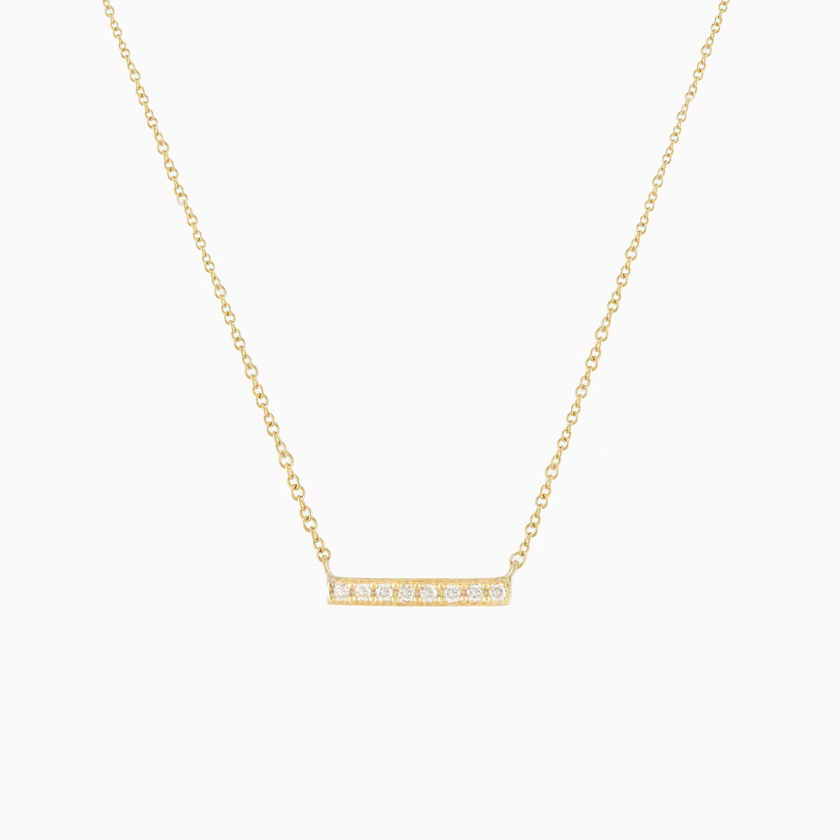 Petite Diamond Bar Necklace