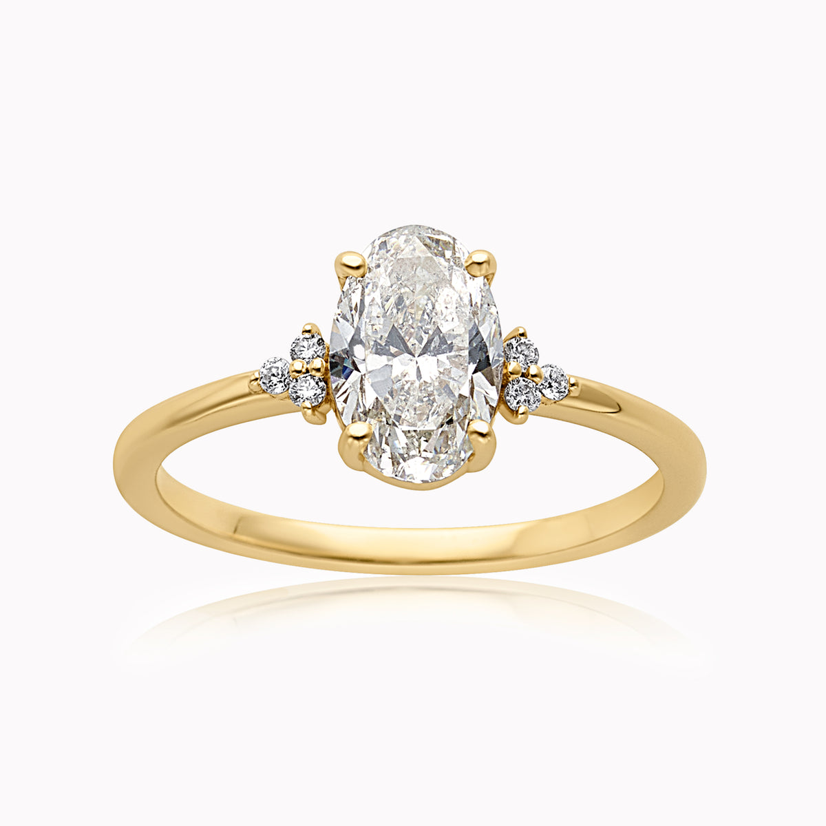 Anne Oval Engagement Ring Setting