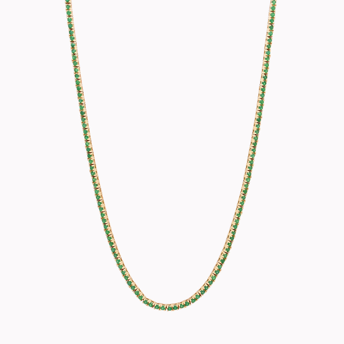 Emerald Tennis Necklace 2.25ct