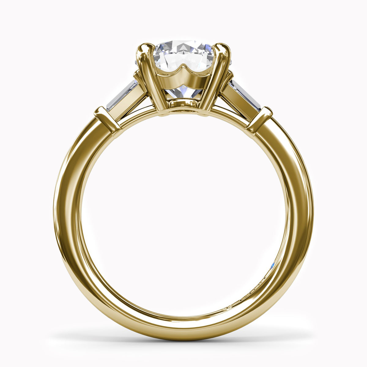 Tapered Baguette Engagement Ring Setting