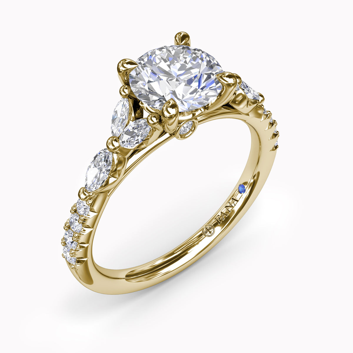 Vintage Floral Diamond Engagement Ring Setting