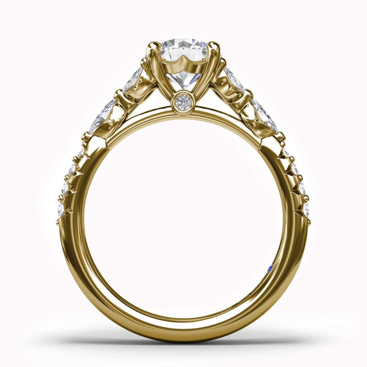 Vintage Floral Diamond Engagement Ring Setting