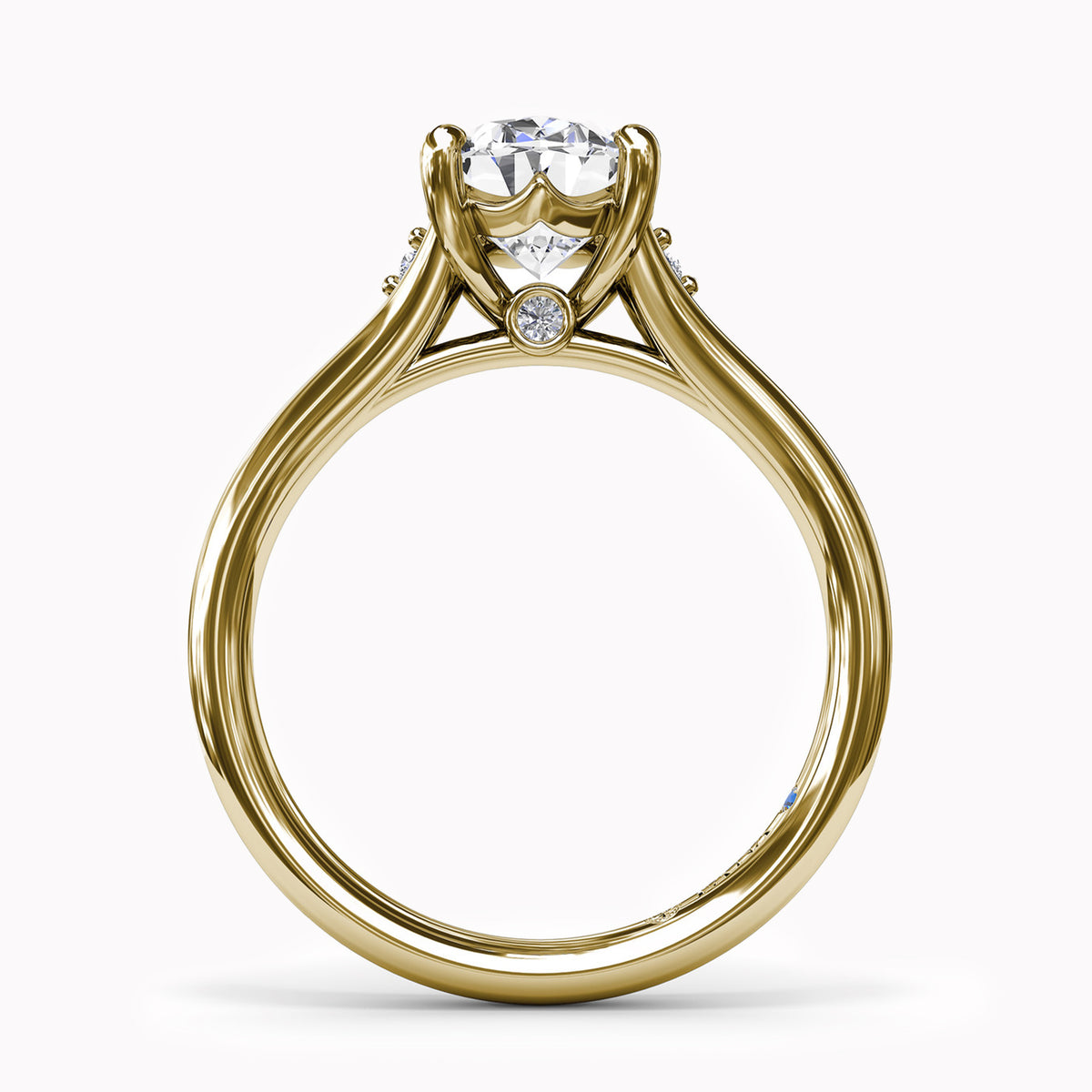 Split Shank & Two Diamond Accents Engagement Ring Setting
