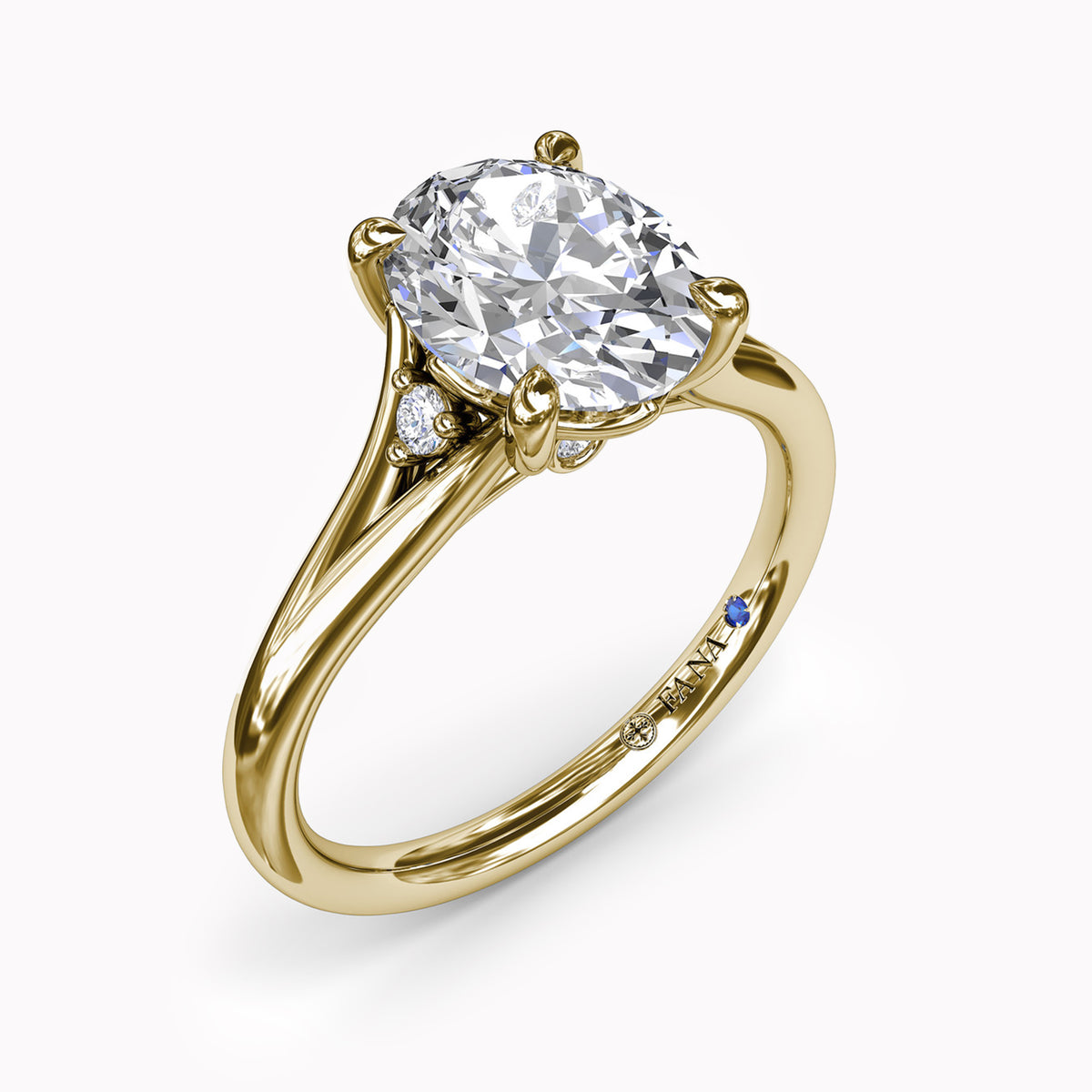 Split Shank & Two Diamond Accents Engagement Ring Setting