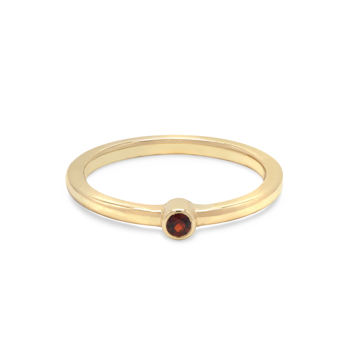Garnet Birthstone Stack Ring