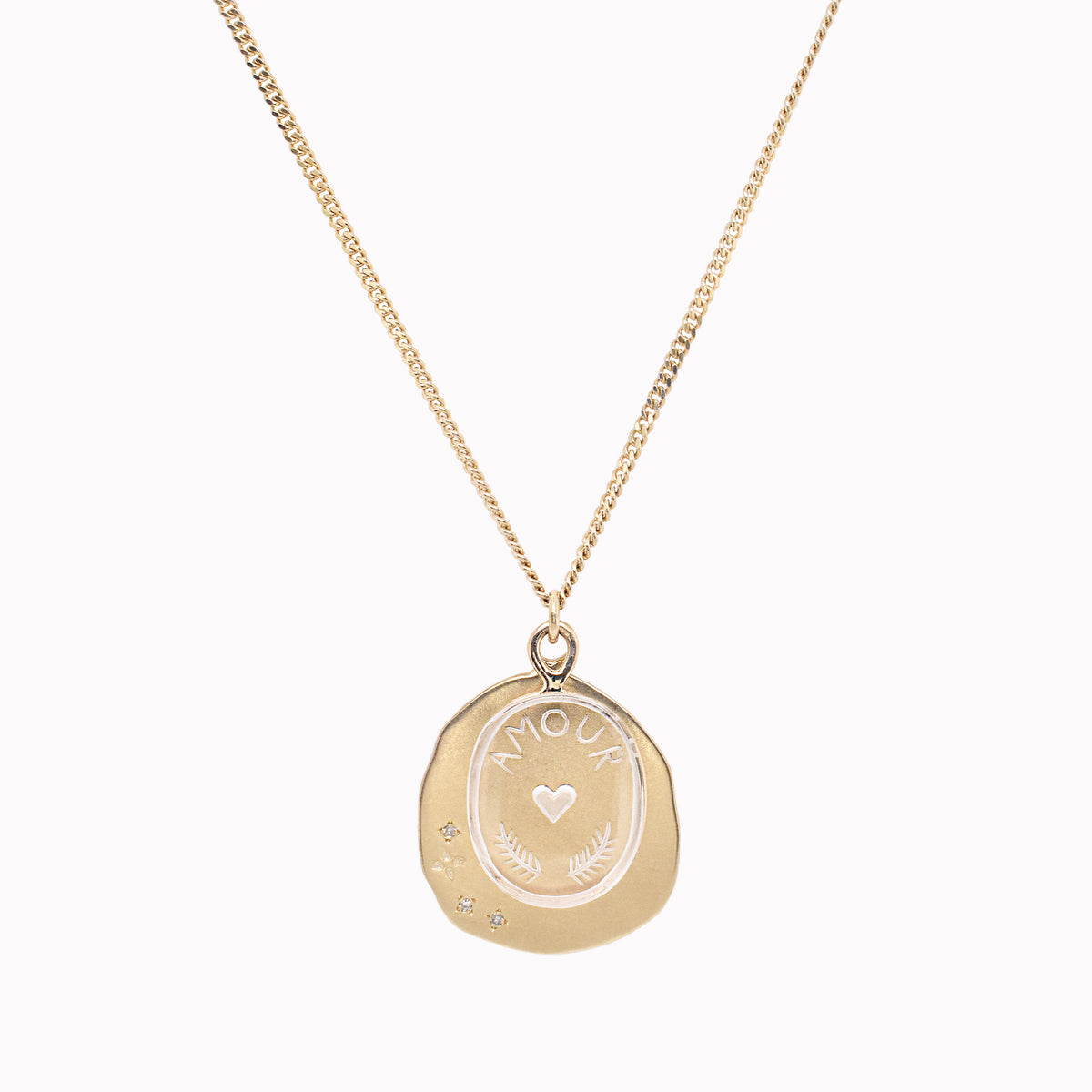L'Amour Crystal Pendant Necklace