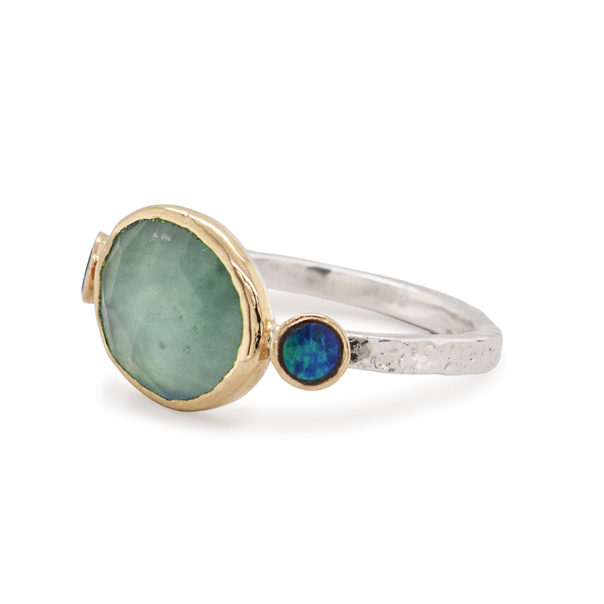 Ocean Chrysoprase & Opal Ring
