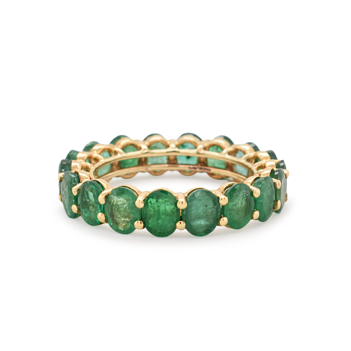 Oval Emerald Eternity Ring