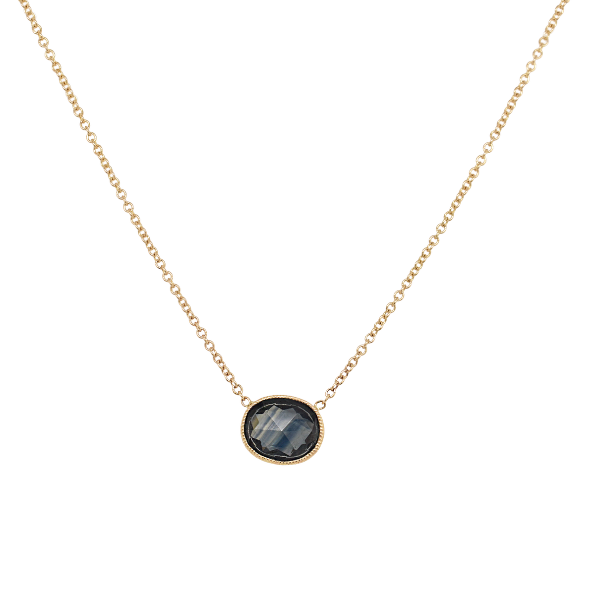 Parti Striated Sapphire Necklace