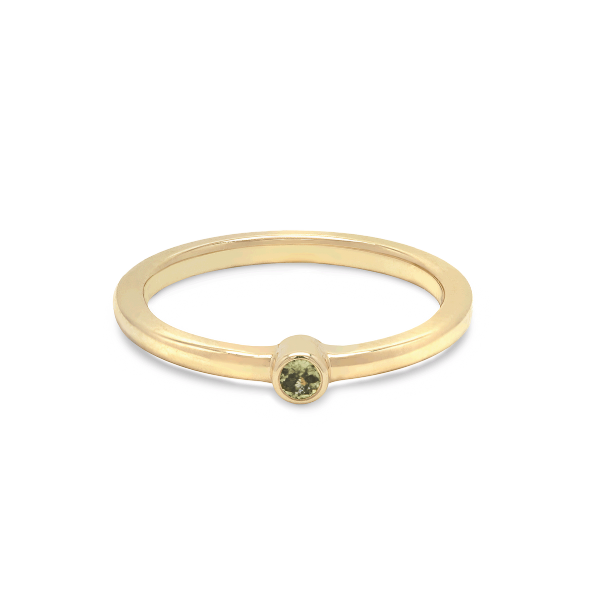 Peridot Birthstone Stack Ring
